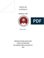 Makalah MANAJEMEN AUDITING PDF