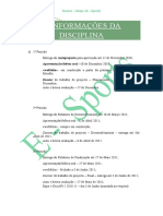 Informações Da Disciplina (Corpo Do Dossier)