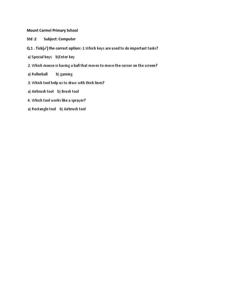 STD 2 Revision | PDF
