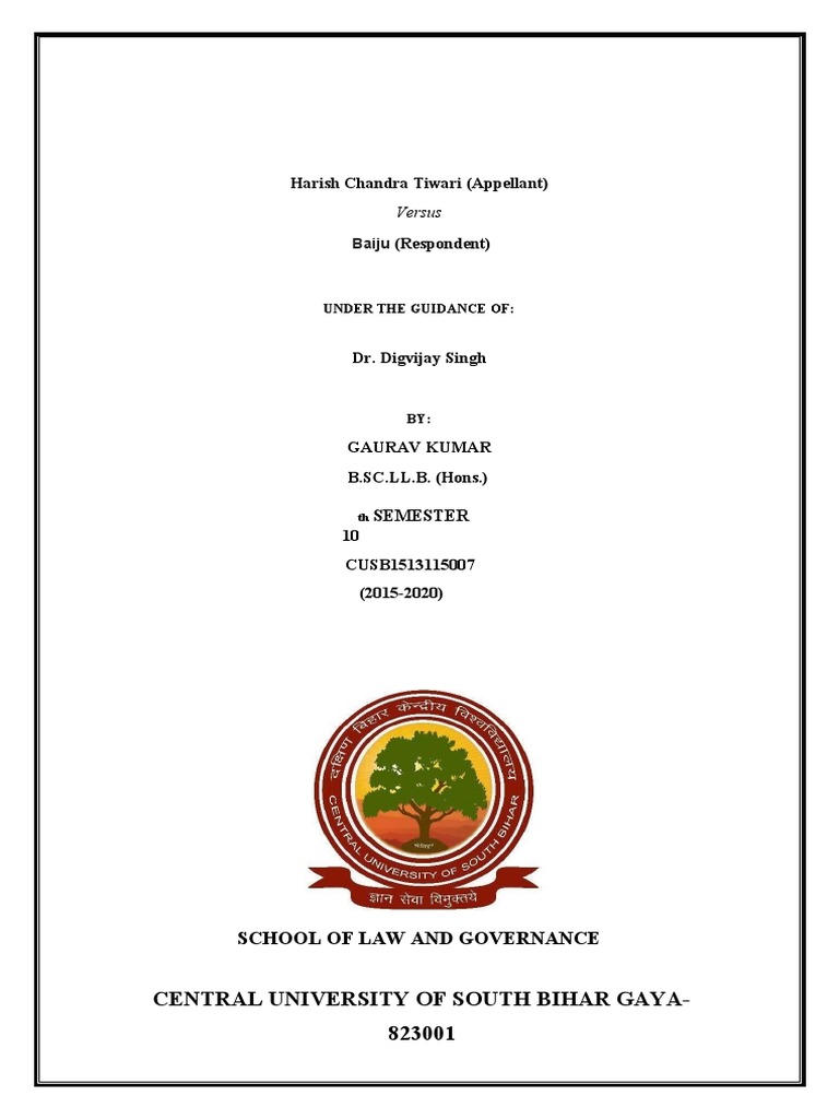 Gaurav Kumar - PE Case Analysis | PDF | Advocate | Lawyer