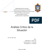 Análisis Crítico de La Situación