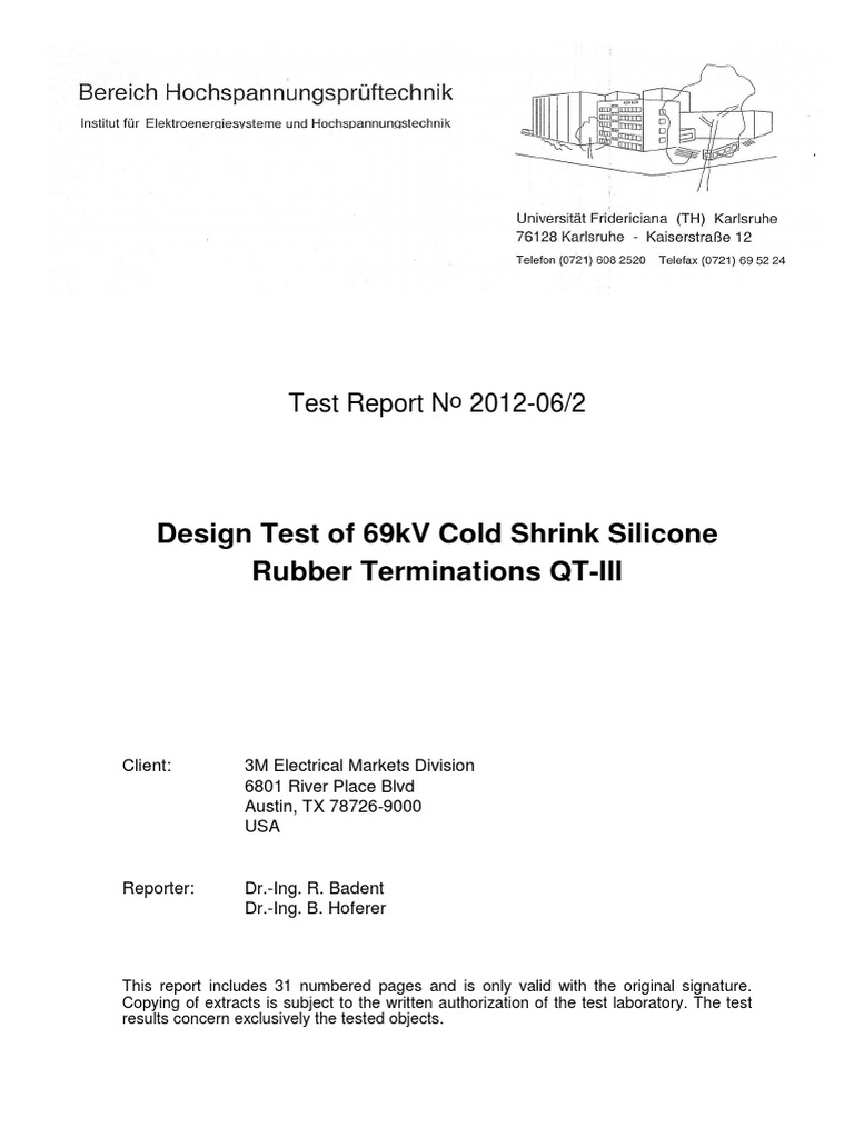 7673-S-8 IEEE Cert Test Report 4 - 2012 | PDF | High Voltage | Capacitor