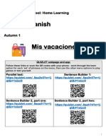 Year 8 Spanish: Rastrick High School: Home Learning