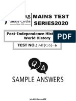Mains Test SERIES2020: Sample Answers