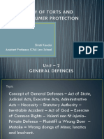 Torts - Unit 2 General Defences (4 Files Merged)