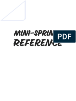 Mini-Sprints: Reference