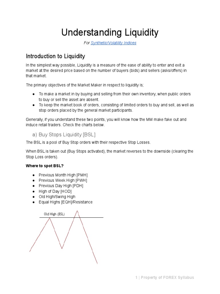 Understanding Market Liquidity Concepts | PDF | Market Liquidity ...