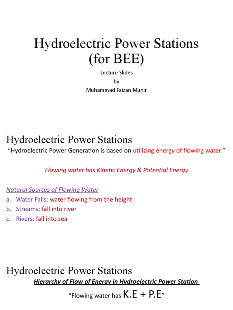 Hydroelectric Station Power Gen. | PDF | Turbine | Hydroelectricity