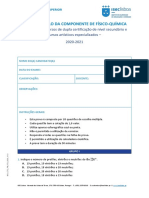 Prova modelo de Físico-Química