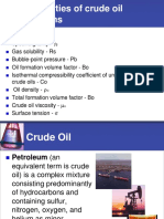 Properties of crude oil systems