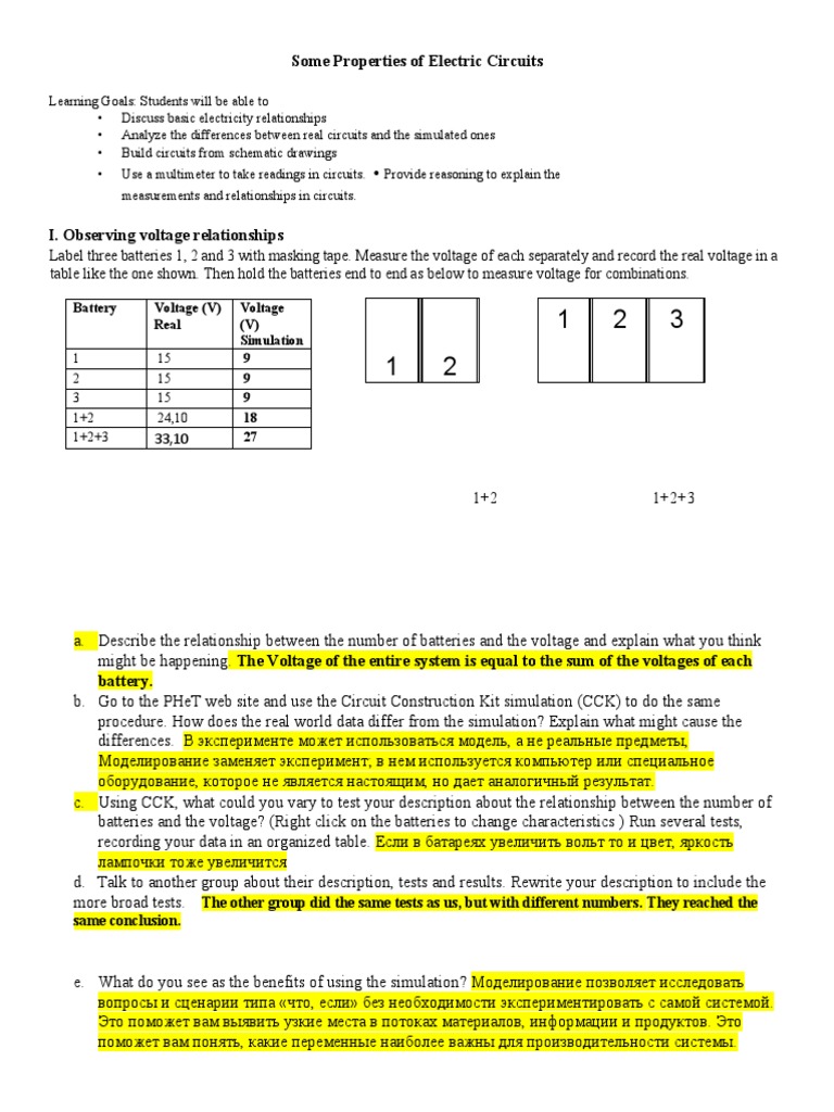Some properties of electric circuits pdf