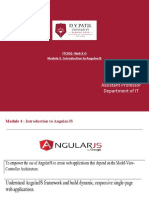 Mrs. Sujata Oak Assistant Professor Department of It: Itc602-Web X.O Module 3: Introduction To Angularjs