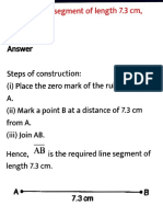 Answer: 1. Draw A Line Segment of Length 7.3 CM, Using A Ruler