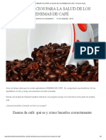 LOS BENEFICIOS PARA LA SALUD DE LOS ENEMAS DE CAFÉ - Armando Payán