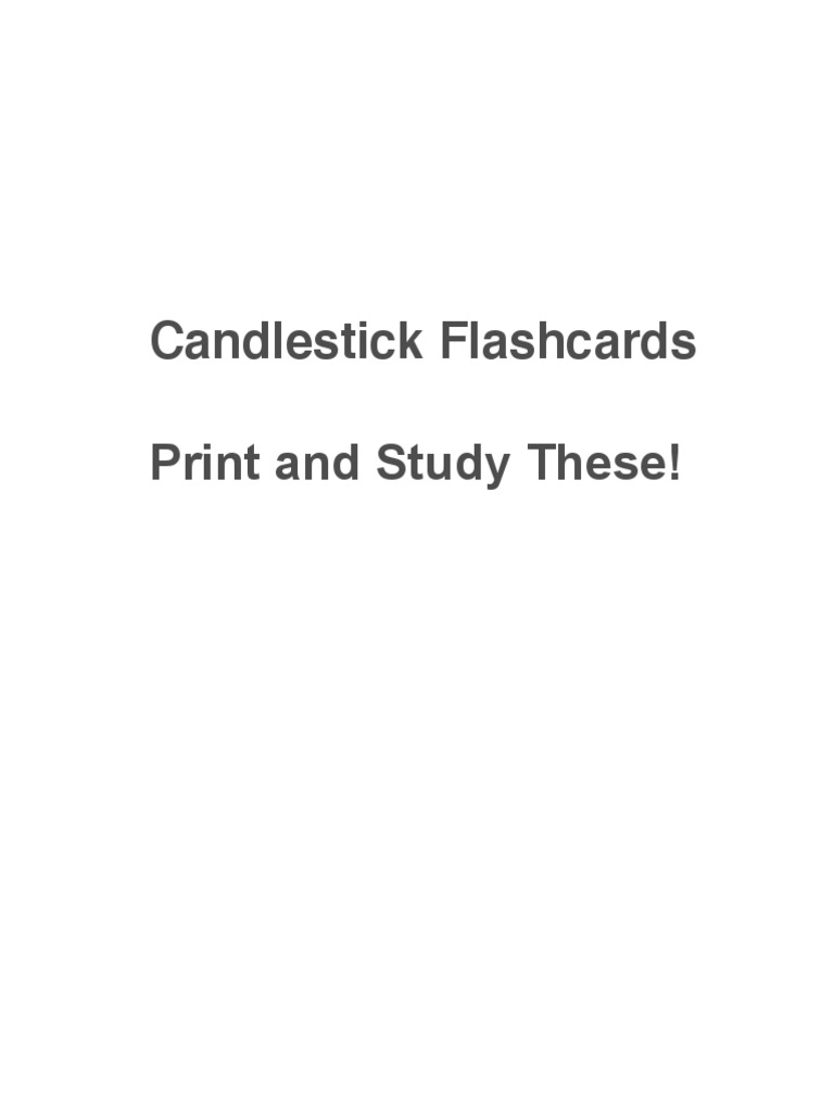 Candlestick Flashcards PDF