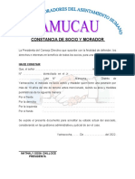 ASOCIACION DE MORADORES DEL ASENTAMIENTO HUMANO