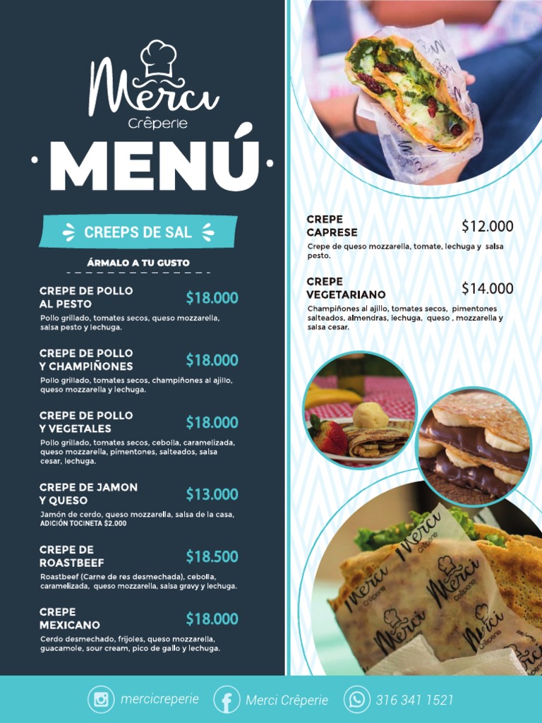 Carta Menu Merci | PDF