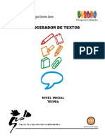 Procesador de Textos Inicial Teoria 2011