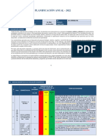 PLANIFICACION ANUAL INICIAL Desarrollado