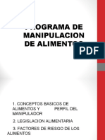 CAPACITACION MANIPULACION DE ALIMENTOS No.2