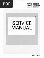 Ryobi 3302 Two-Color Press Manual | PDF | Machines | Physics
