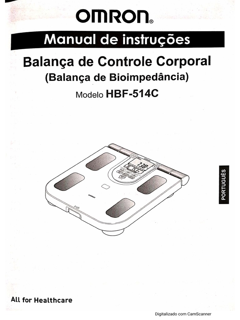 Manual Balança OMRON HBF514C PDF