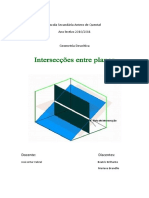 Intersecções Entre Planos