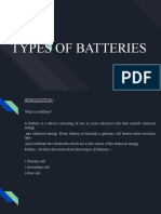 Types of Batteries: Presented By:-Yash Aggarwal Yash Grewal Wasim Rouf Choudhury