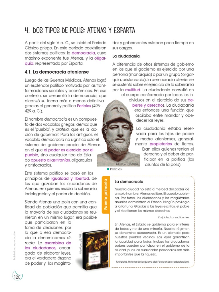 Dos Tipos de Polis Esparta y Atenas 1D | PDF | Esparta | Democracia
