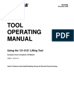 Tool Operating Manual Tool Operating Manual: Using The 131-5121 Lifting Tool
