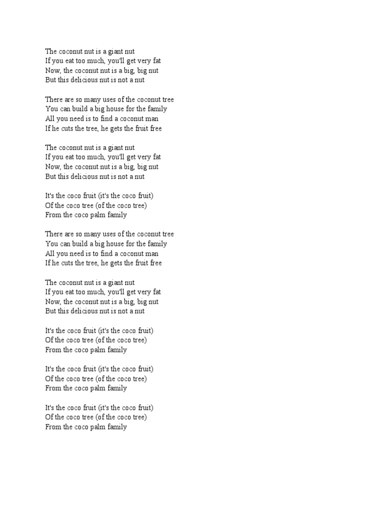 The Coconut Nut Is A Giant Nut PDF