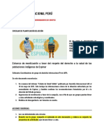 CIRCULAR DE ACCIÓN Estado de Salud Fallido