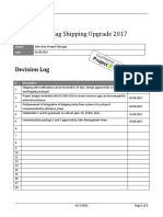 TT-10241 Simple Project Decision Log - Example 