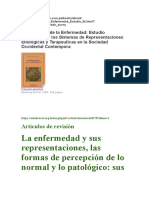 Representaciones de la enfermedad y sus tratamientos