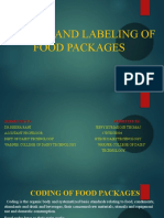 Coding and Labelling of Food Packages 17dtech004
