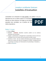 Formation Certifiante Vietnam - Modalités D'évaluation1