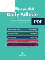 Daily Adhkar Card A5 Arabic English by Life With Allah