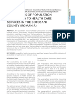 Inequalities of Population Accesibility To Health