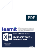 Windows Excel - Intermediate