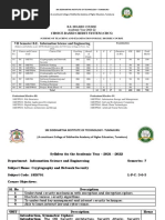 ISE - 7th Sem Syllabus