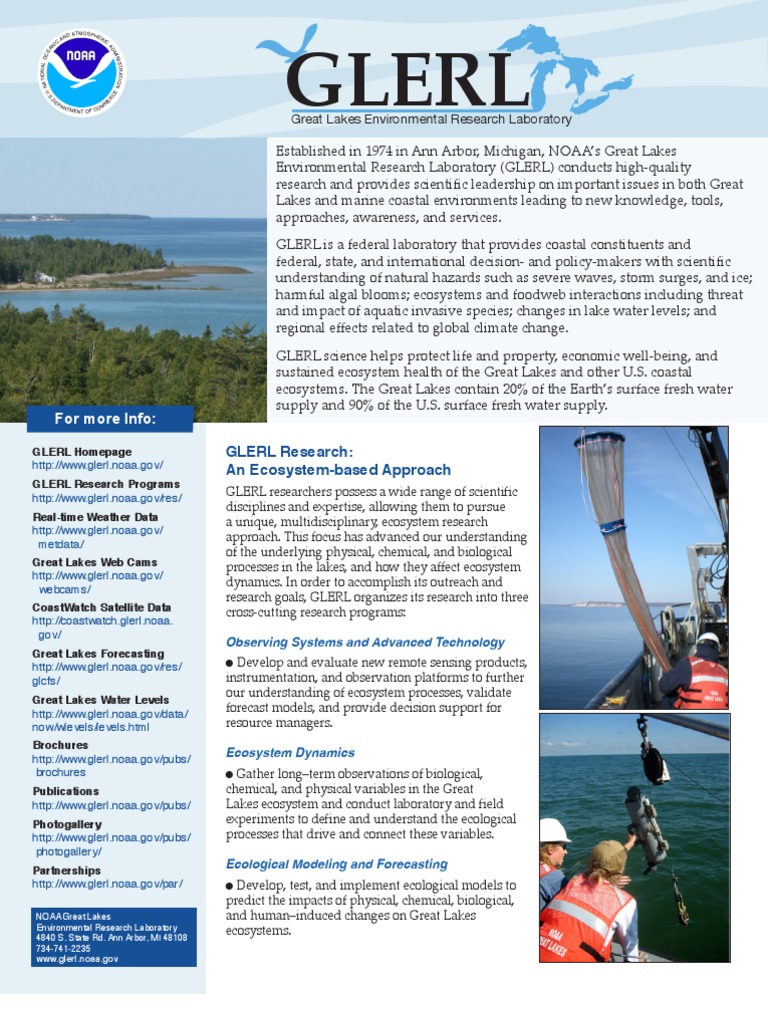 Great Lakes Environmental Research Laboratory PDF National Oceanic