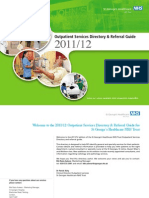 ST George's Healthcare Outpatient Service Directory and Referral Guide 2011 / 12
