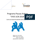 Programa Pausas Activas CSE UCN Coquimbo Informe Oficial