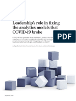 Leadership Role in Fixing Analytics Models