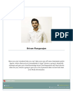 Sriram Rangarajan - Intro and Profile Details