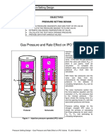 Gas Pressure and Rate Effect On IPO Valves: Section 5 Pressure Setting Design
