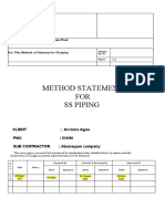 Toaz - Info Method Statement For Ss Piping1docx PR