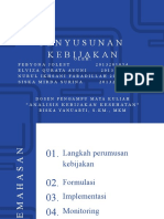 Penyusunan Kebijakan