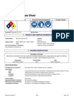 Material Safety Data Sheet: Nfpa Whmis Personal Protective Equipment Transport Symbol