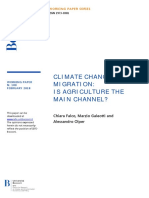 Climate Change and Migration: Is Agriculture The Main Channel?